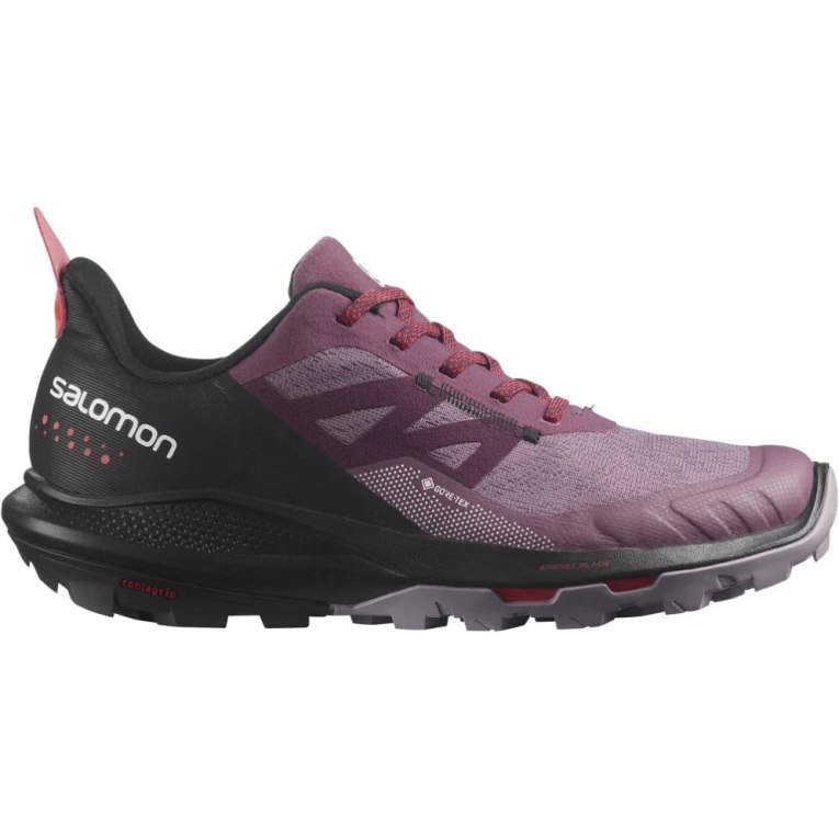 Fuchsia / Black Salomon Outpulse GTX Women\'s Hiking Shoes | IE ND5169